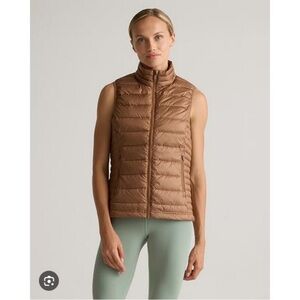 Quince Packable Down Puffer Vest in Sienna size XL